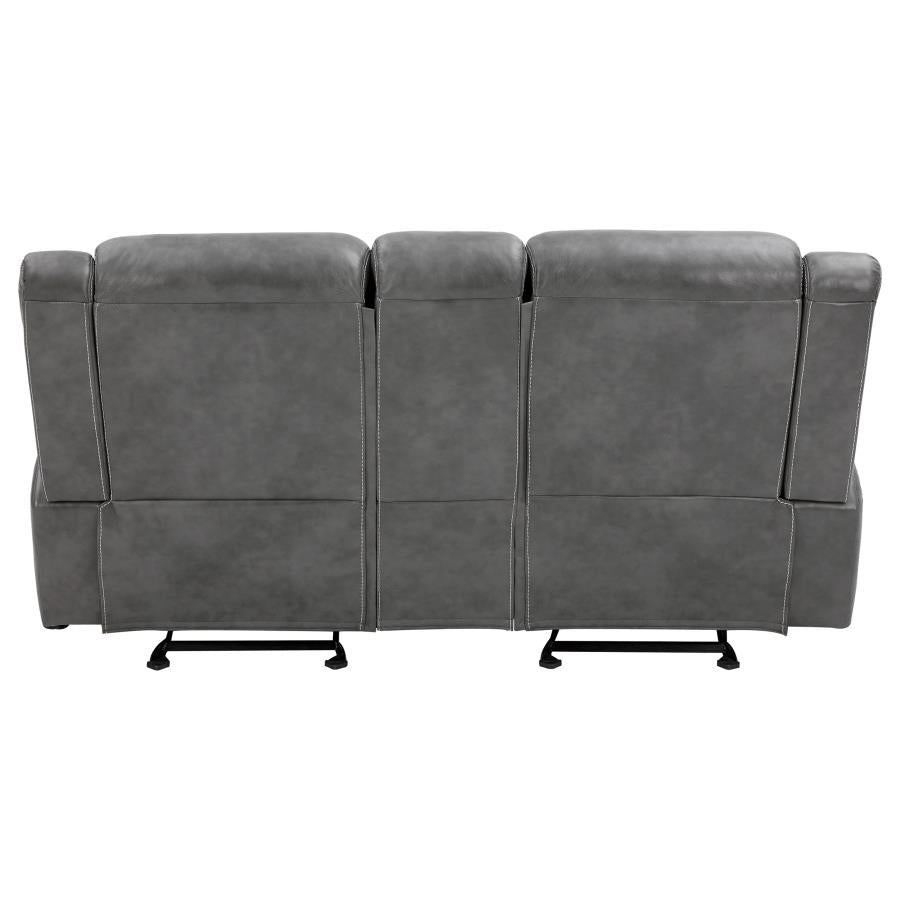 Conrad Glider Reclining Loveseat GREY VINLY