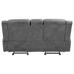 Conrad Glider Reclining Loveseat GREY VINLY
