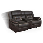 Greer Reclining Loveseat BROWN