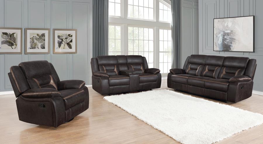 Greer Reclining Loveseat BROWN