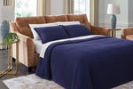 Amity Bay Sofa Chaise Queen Sleeper CLAY