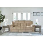 Tip-Off PWR REC Sofa with ADJ Headrest WHEAT