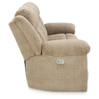 Tip-Off PWR REC Sofa with ADJ Headrest WHEAT