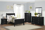 Mayville Twin Sleigh Bed BLACK