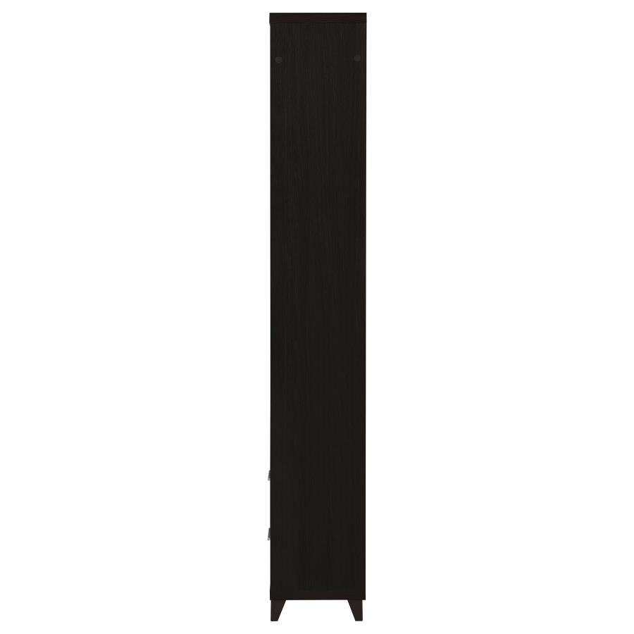 LEWES 4-SHELF ENGINEERED WOOD MEDIA TOWER CAPPUCCINO
