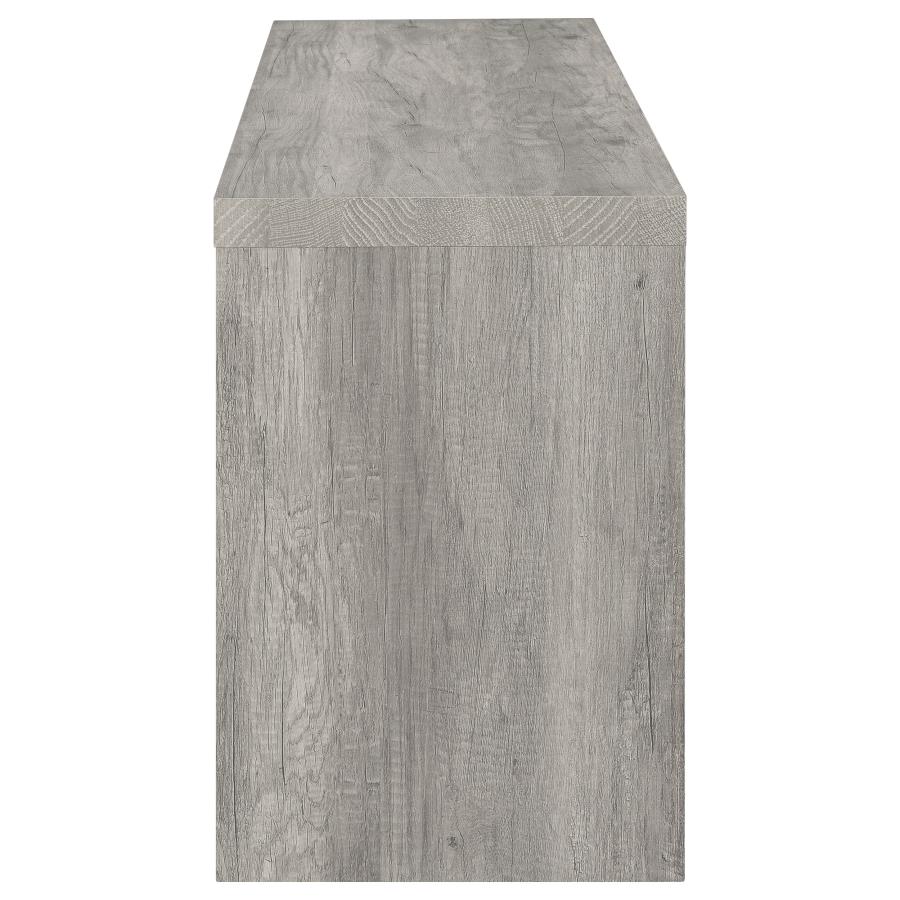 BURKE 2-DRAWER ENGINEERED WOOD 59-INCH TV STAND GREY DRIFTWOOD