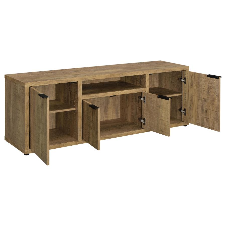 TABBY 4-DOOR ENGINEERED WOOD 60-INCH TV STAND MANGO