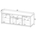 TABBY 4-DOOR ENGINEERED WOOD 60-INCH TV STAND MANGO