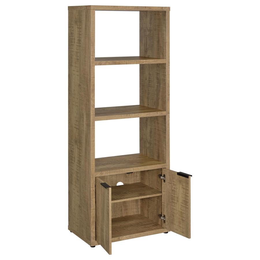 TABBY 3-SHELF ENGINEERED WOOD MEDIA TOWER MANGO