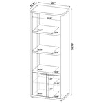 TABBY 3-SHELF ENGINEERED WOOD MEDIA TOWER MANGO