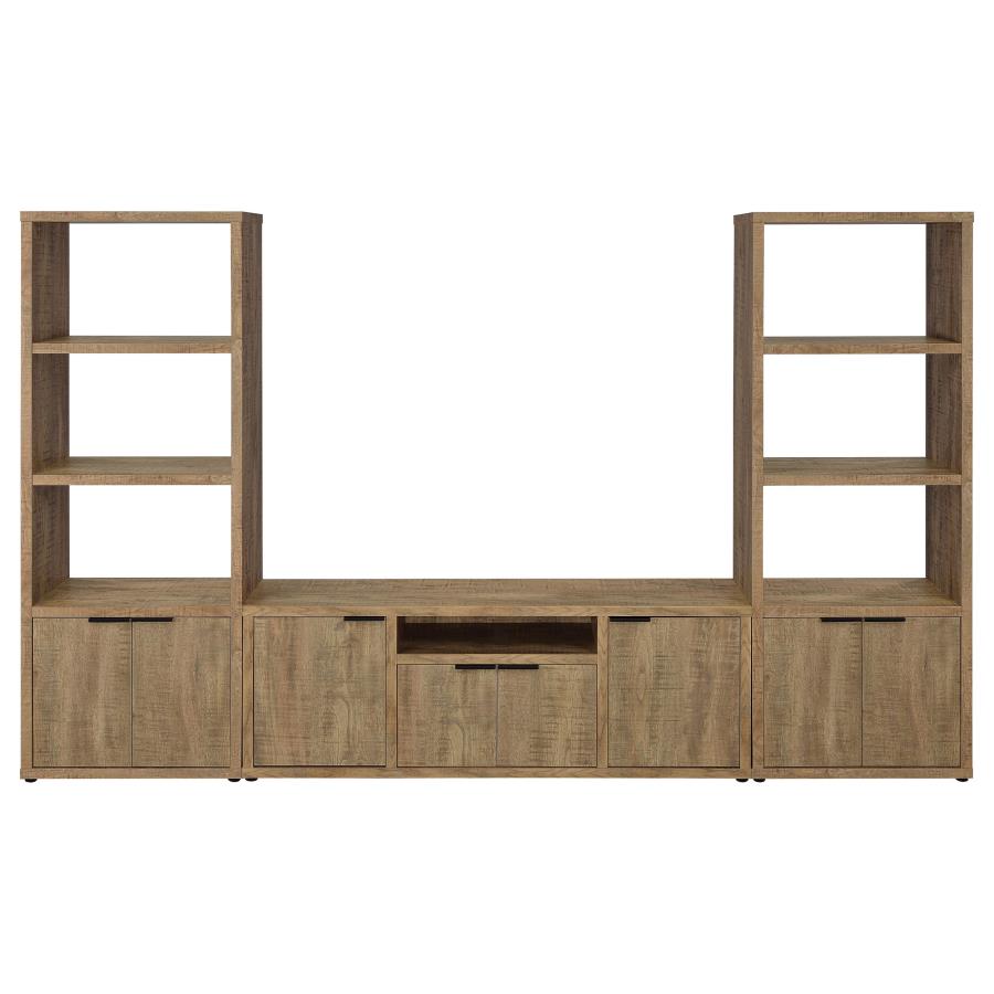 TABBY 3-SHELF ENGINEERED WOOD MEDIA TOWER MANGO