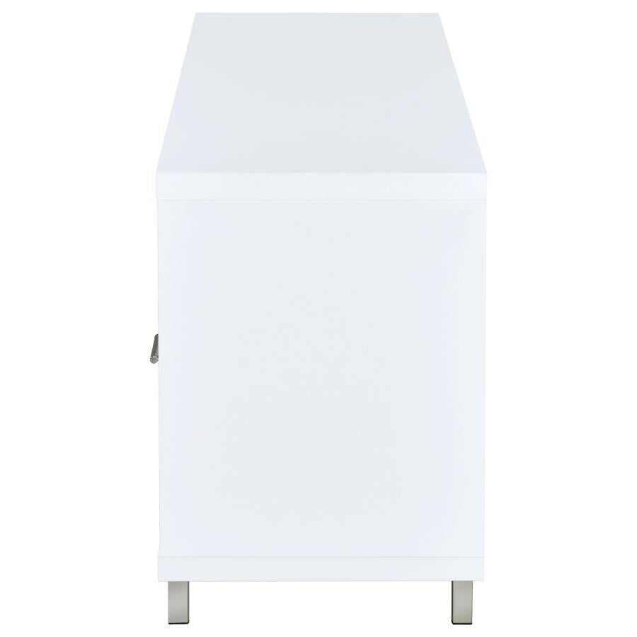 CASEY 2-DRAWER ENGINEERED WOOD 60-INCH TV STAND WHITE