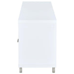 CASEY 2-DRAWER ENGINEERED WOOD 60-INCH TV STAND WHITE