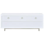 CASEY 2-DRAWER ENGINEERED WOOD 60-INCH TV STAND WHITE