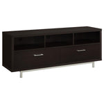 CASEY 2-DRAWER ENGINEERED WOOD 60-INCH TV STAND CAPPUCCINO