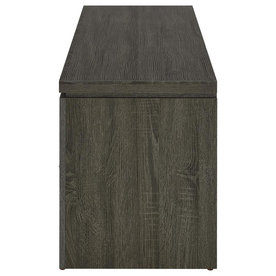 ELKTON 2-DRAWER ENGINEERED WOOD 59-INCH TV STAND WEATHERED GREY