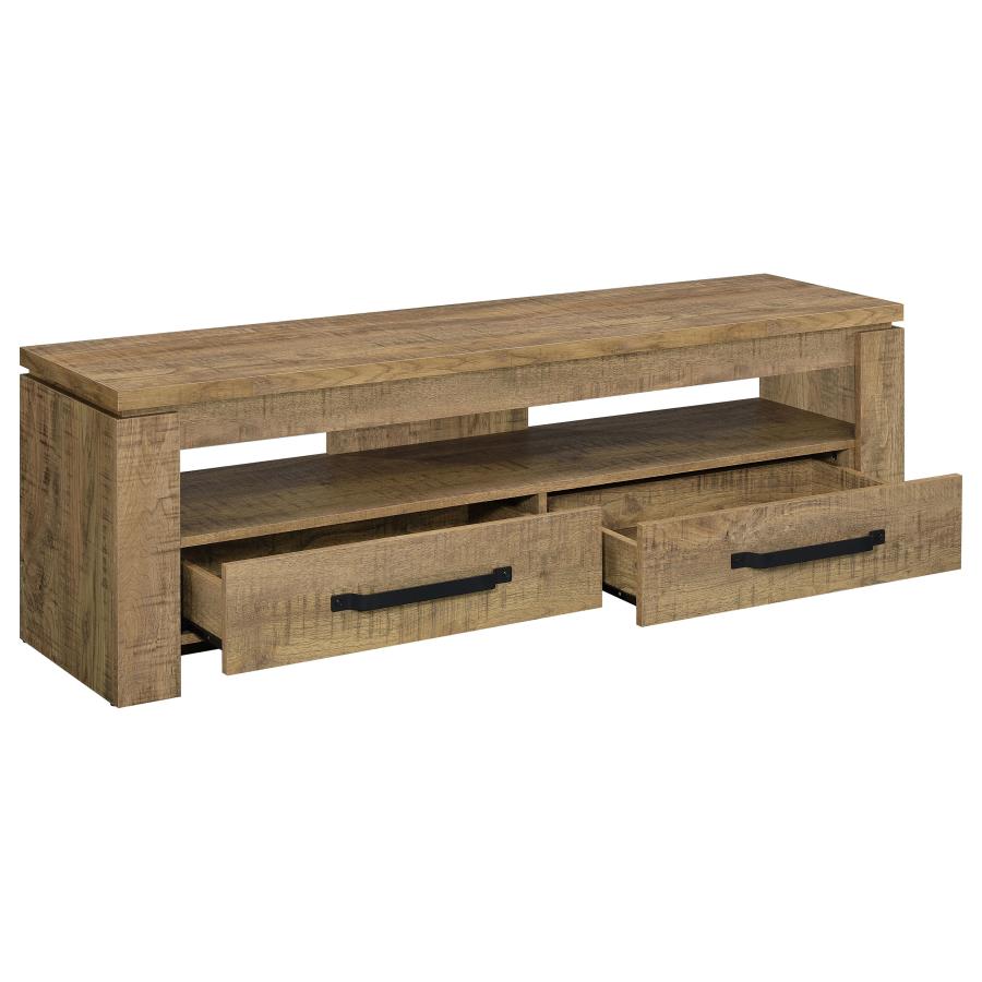 ELKTON 2-DRAWER ENGINEERED WOOD 59-INCH TV STAND MANGO