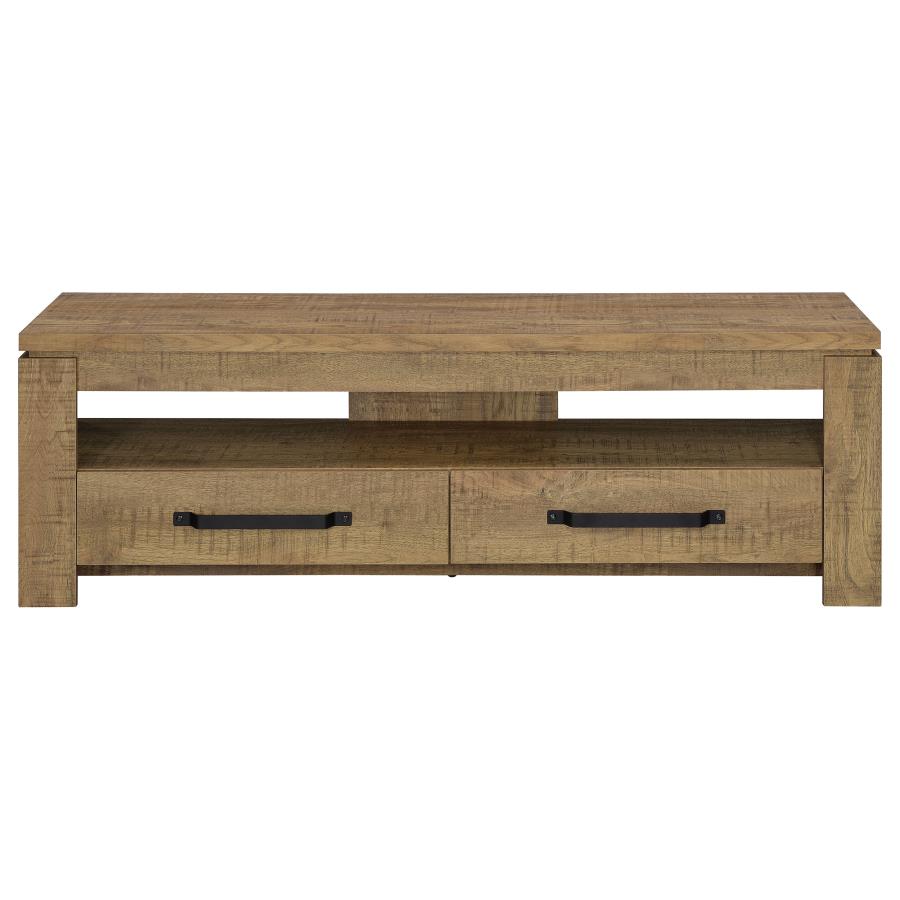 ELKTON 2-DRAWER ENGINEERED WOOD 59-INCH TV STAND MANGO