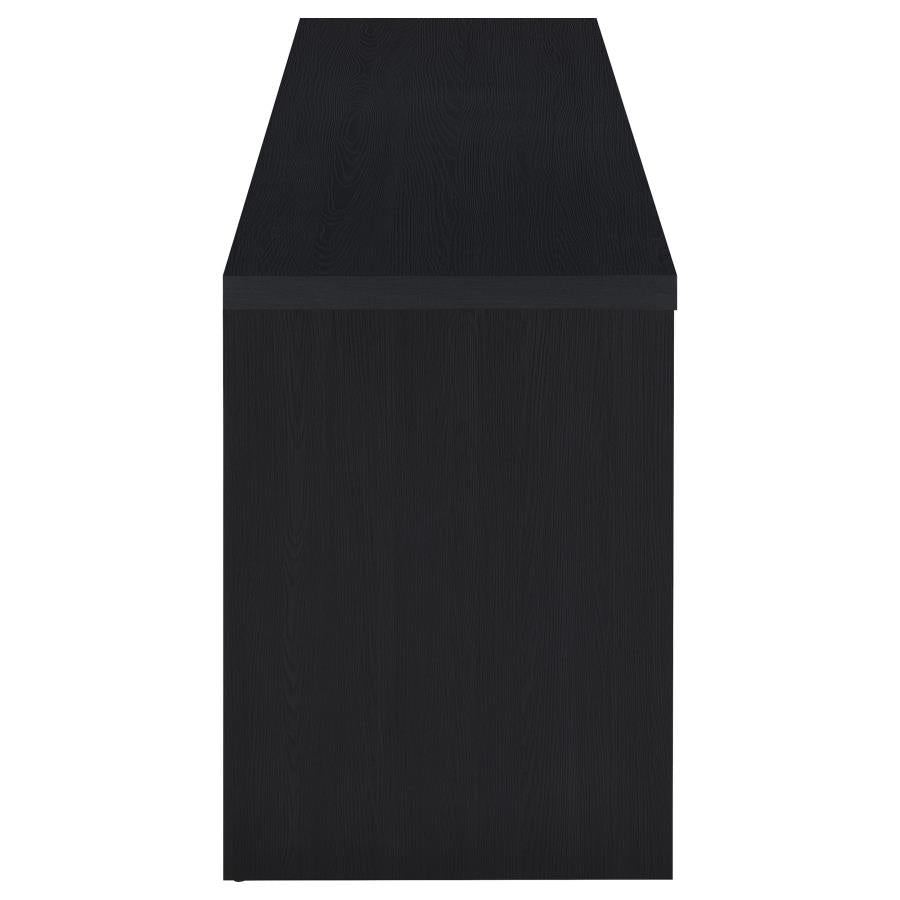 RUTLAND 59-INCH 3-DRAWER TV STAND MEDIA CONSOLE BLACK