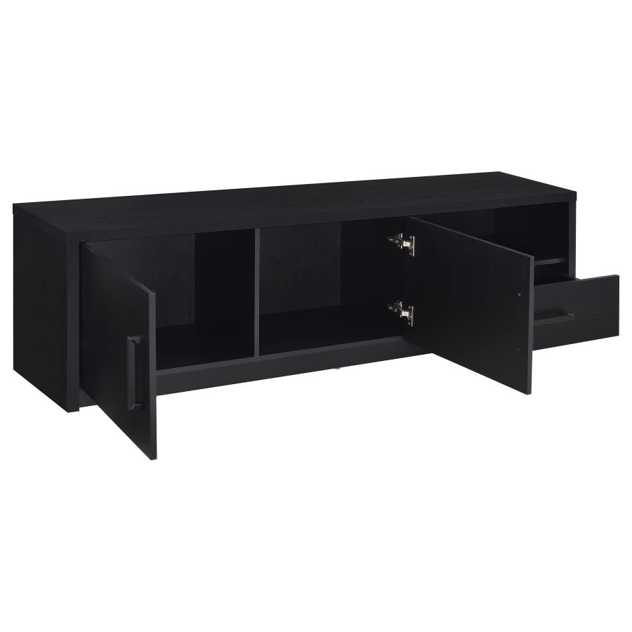 MURRAY 70-INCH 2-DOOR TV STAND MEDIA CONSOLE BLACK