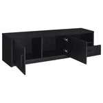 MURRAY 70-INCH 2-DOOR TV STAND MEDIA CONSOLE BLACK