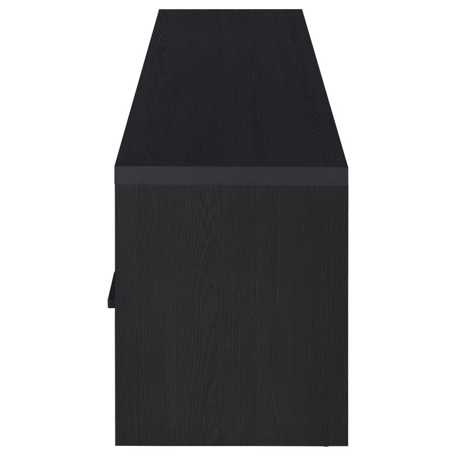 MURRAY 70-INCH 2-DOOR TV STAND MEDIA CONSOLE BLACK