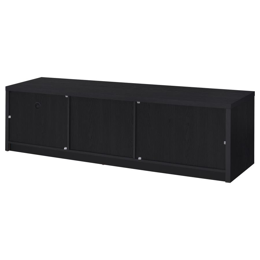 MURRAY 70-INCH 2-DOOR TV STAND MEDIA CONSOLE BLACK