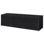 MURRAY 70-INCH 2-DOOR TV STAND MEDIA CONSOLE BLACK