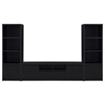 WINFIELD 3-SHELD MEDIA TOWER ENTERTAINMENT PIER BLACK