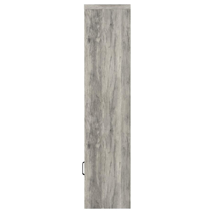 BURKE 3-SHELF ENGINEERED WOOD MEDIA TOWER GREY DRIFTWOOD