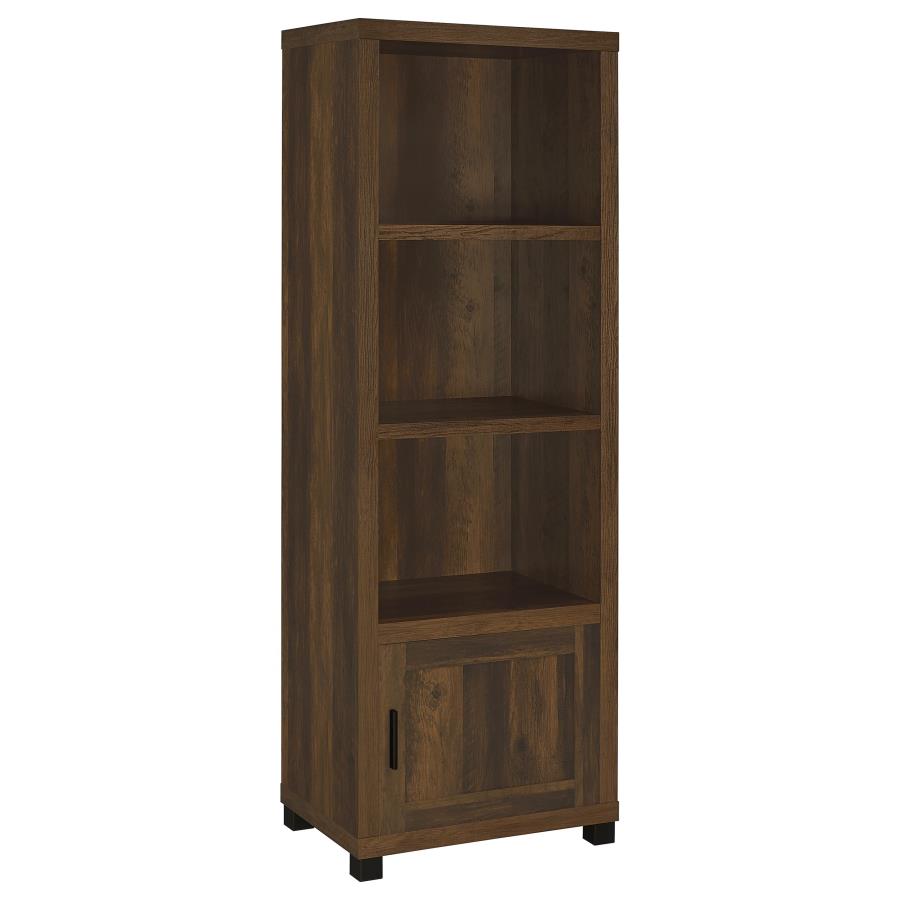 SACHIN 3-SHELF ENGINEERED WOOD MEDIA TOWER DARK PINE