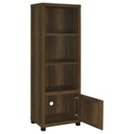 SACHIN 3-SHELF ENGINEERED WOOD MEDIA TOWER DARK PINE