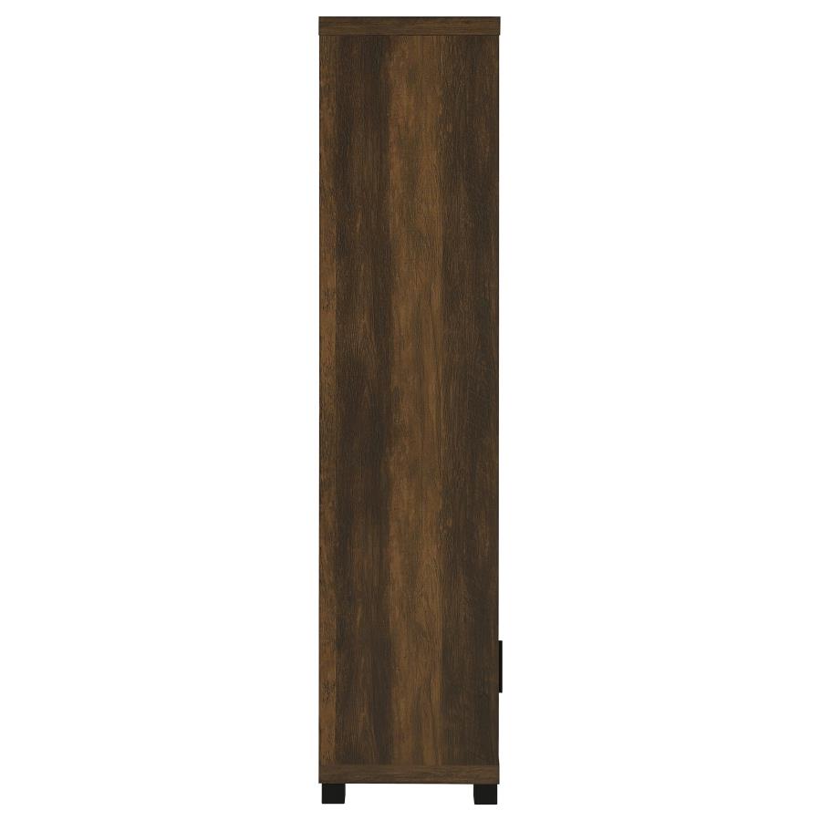 SACHIN 3-SHELF ENGINEERED WOOD MEDIA TOWER DARK PINE