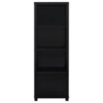 JUPITER 3-SHELF ENGINEERED WOOD MEDIA TOWER BLACK