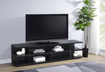 CARTMILL 78-INCH 2-TIER TV STAND MEDIA CONSOLE BLACK