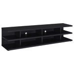 CARTMILL 78-INCH 2-TIER TV STAND MEDIA CONSOLE BLACK