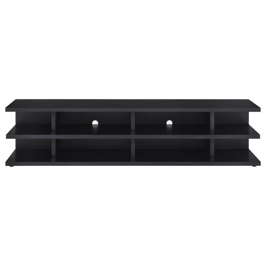 CARTMILL 78-INCH 2-TIER TV STAND MEDIA CONSOLE BLACK