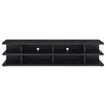 CARTMILL 78-INCH 2-TIER TV STAND MEDIA CONSOLE BLACK
