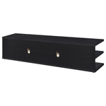 CARTMILL 78-INCH 2-TIER TV STAND MEDIA CONSOLE BLACK