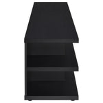 CARTMILL 78-INCH 2-TIER TV STAND MEDIA CONSOLE BLACK