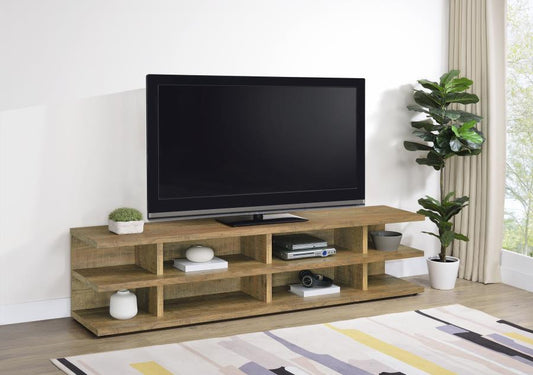 CARTMILL 78-INCH 2-TIER TV STAND MEDIA CONSOLE MANGO