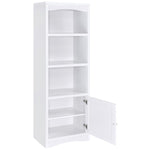 LAUGHLIN 3-SHELF ENGINEERED WOOD MEDIA TOWER WHITE