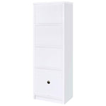 LAUGHLIN 3-SHELF ENGINEERED WOOD MEDIA TOWER WHITE