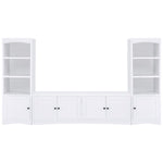 LAUGHLIN 3-SHELF ENGINEERED WOOD MEDIA TOWER WHITE