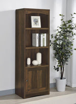 LAUGHLIN 3-SHELF ENGINEERED WOOD MEDIA TOWER DARK PINE