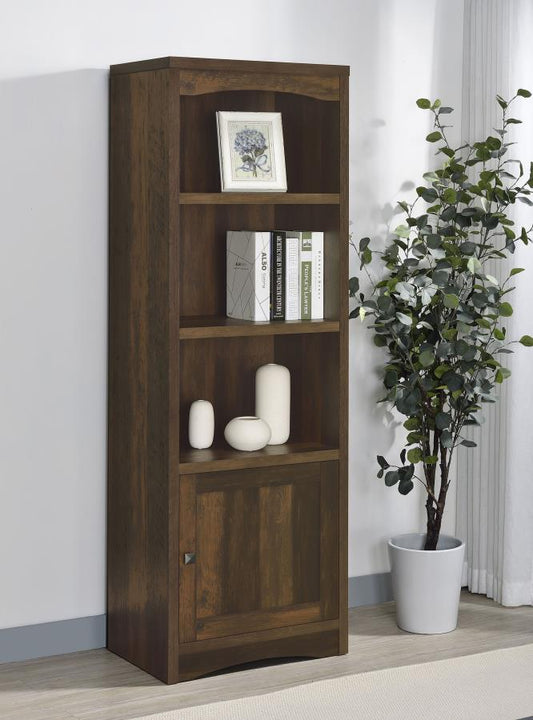 LAUGHLIN 3-SHELF ENGINEERED WOOD MEDIA TOWER DARK PINE