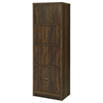LAUGHLIN 3-SHELF ENGINEERED WOOD MEDIA TOWER DARK PINE
