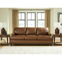 Saonara 100% Leather Sofa AMBER