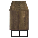 MYLES 2-DOOR ENGINEERED WOOD 60-INCH TV STAND RUSTIC OAK
