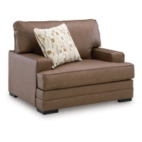 VillaCourt Vinyl Chair and a Half CARAMEL